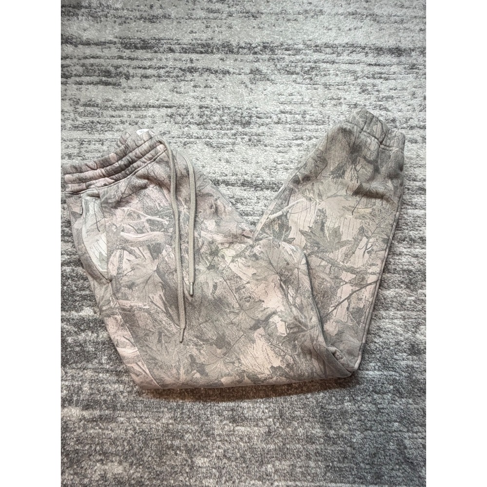 Hollister Relaxed Jogger Men Medium Tan Camo RealTree Fleece Sweatpants